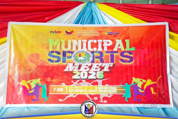 Poster: Municipal Sports Meet 2026, Setyembre 5, 2026, 7 AM, Magbitang Warehouse, Naic