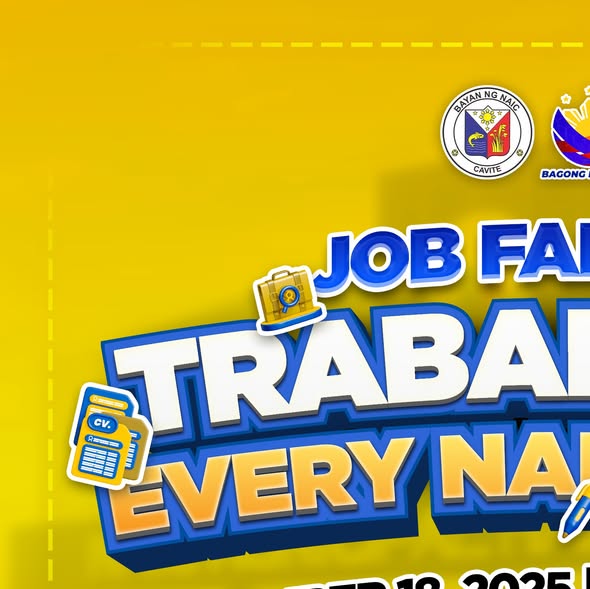 Poster: Job Fair 2025 sa Naic, Trabaho para sa Bawat Naicqueño, Setyembre 18, 2025
