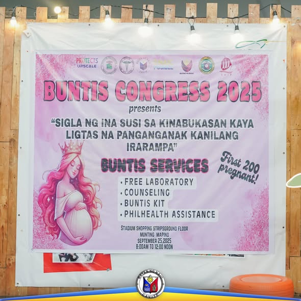 Poster: Buntis Congress 2025, Setyembre 25, 2025, 8:00AM hanggang 12:00 NN, Stadium Shopping Strip, Minting Mapino, Naic