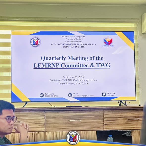 Poster: Quarterly Meeting ng LFMRNP Committee at TWG, Setyembre 25, 2025, Conference Hall NIA Cavite-Batangas, Naic