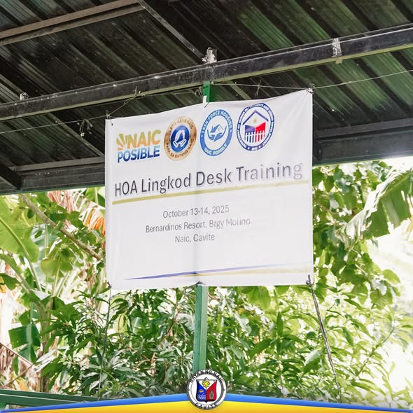 Banner: HOA Lingkod Desk Training, Oktubre 13-14, 2025, Bernardinos Resort, Brgy Molino, Naic, Cavite