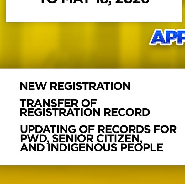 Infographic: Mga serbisyo ng Voter Registration para sa 2026 BSKE, kabilang ang bagong registration at paglipat ng rekord