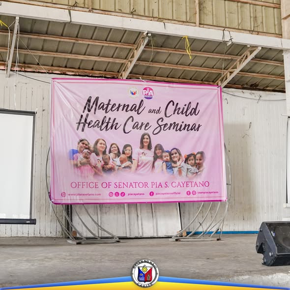 Poster: Maternal and Child Health Care Seminar, Office of Senator Pia S. Cayetano, sa Naic Covered Court