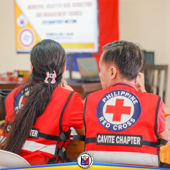 Mga kinatawan ng Philippine Red Cross Cavite Chapter habang nakikinig sa MDRRMC 4th Quarterly Meeting