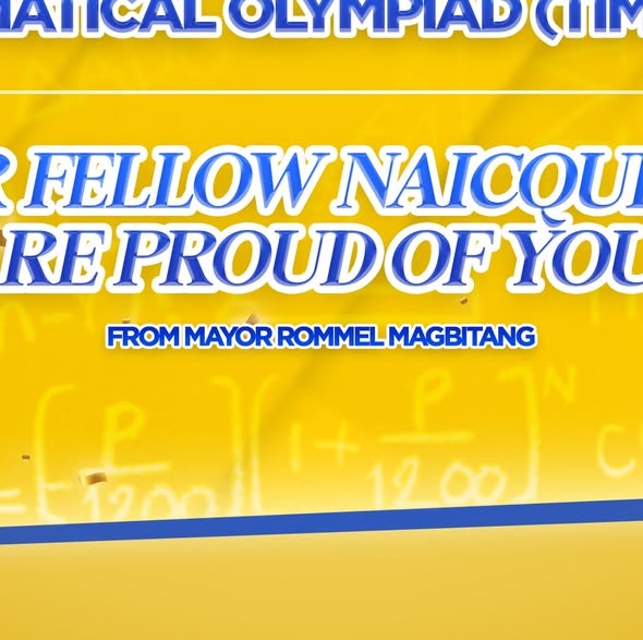 Poster: Taas-noong karangalan para sa ating mga kabataang Naicqueño! Mula kay Mayor Rommel Magbitang, TIMO 2025