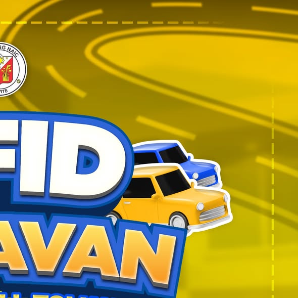 Poster: Easytrip RFID Caravan sa Naic, One RFID para sa lahat ng Tollways, Nobyembre 5, 2025, Triple 8, Sabang