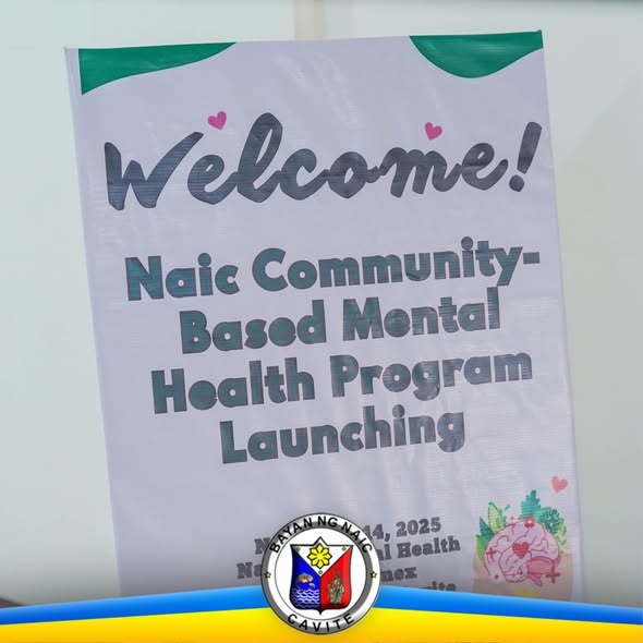 Poster: Welcome sa Naic Community-Based Mental Health Program Launching, Nobyembre 14, 2025