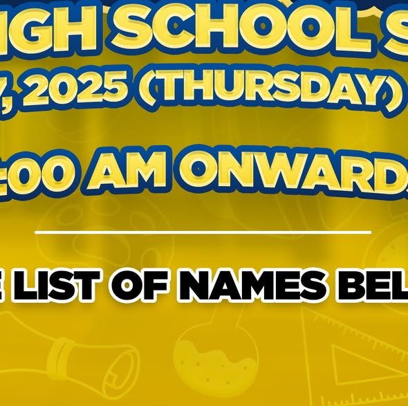 Poster: Batang Naic Educational Assistance para sa Senior High School, Nobyembre 27, 2025 (Huwebes), 7:00 AM pataas…