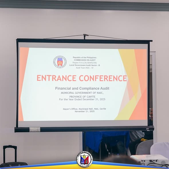 Screen: Entrance Conference, Financial and Compliance Audit, Municipal Government of Naic, Nobyembre 21, 2025