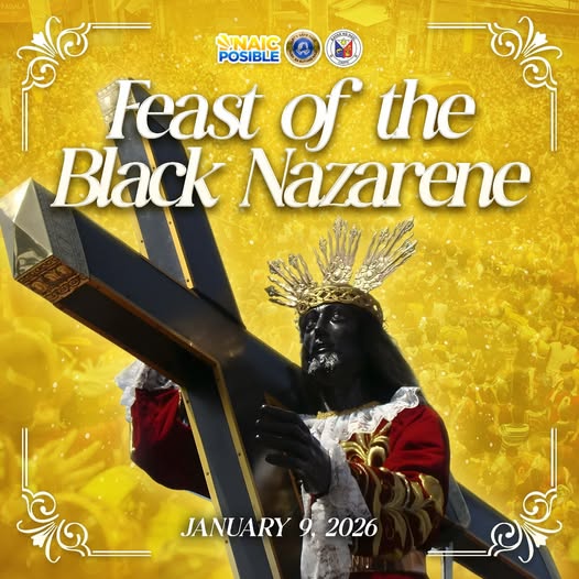 Poster: Kapistahan ng Itim na Nazareno, Enero 9, 2026, Naic, Cavite