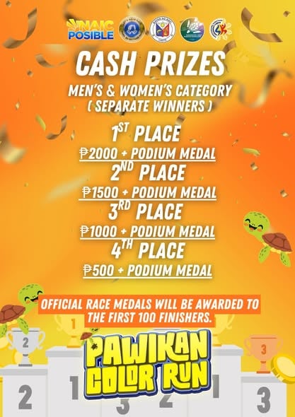 Takbo Para sa Pawikan: May Cash Prizes at Medals