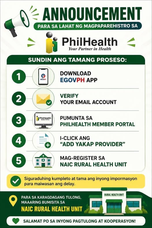 Yakap Registration sa mga Barangay ng Naic