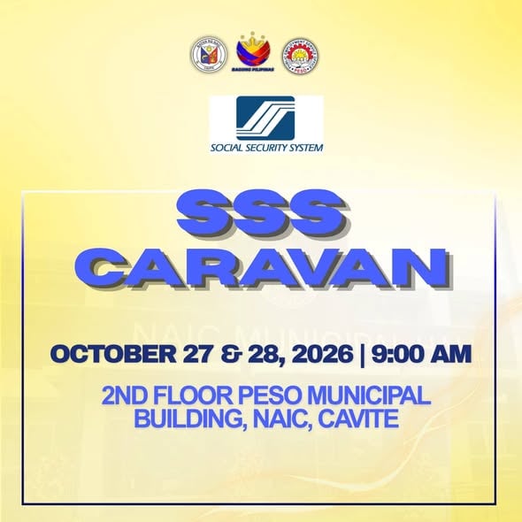 SSS Caravan sa Naic, Oktubre 27 at 28, 2026
