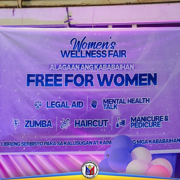 Poster: Women's Wellness Fair, Free for Women, may Legal Aid, Zumba, Haircut at Manicure & Pedicure, Naic Covered Court