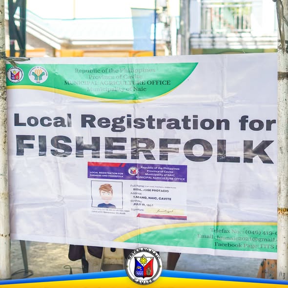 Poster: Local Registration for Fisherfolk, Municipal Agriculture Office, Naic, Cavite