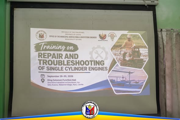 Poster: Training on Repair and Troubleshooting of Single Cylinder Engines, Setyembre 28-30, 2026, King Solomon Function…