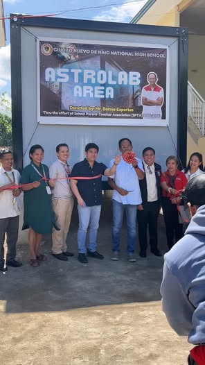 Turnover at ribbon cutting ng Astrolab Area sa Ciudad Nuevo de Naic National High School