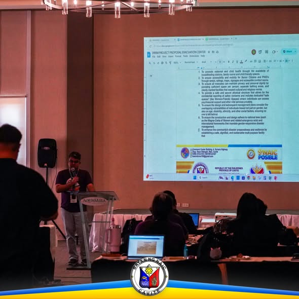 Nagpapresenta sa finalization ng 2027 GAD Plan and Budget sa Aquamira Hotel and Resort, Naic