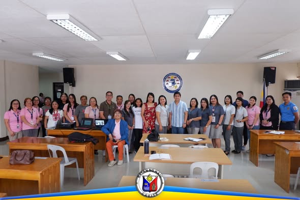 Grupo ng mga kalahok sa 2nd Quarterly HIV/AIDS Council Meeting sa loob ng ABC Hall, Naic