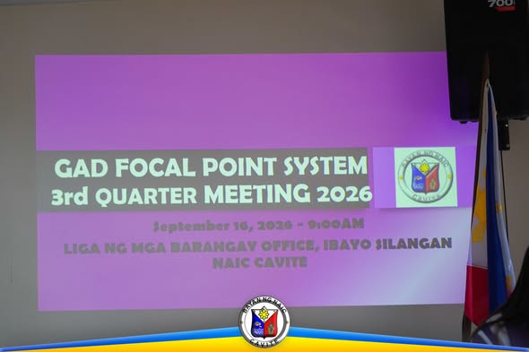 Poster: GAD Focal Point System 3rd Quarter Meeting 2026, Setyembre 16, 2026, Liga ng mga Barangay Office, Ibayo Silangan…