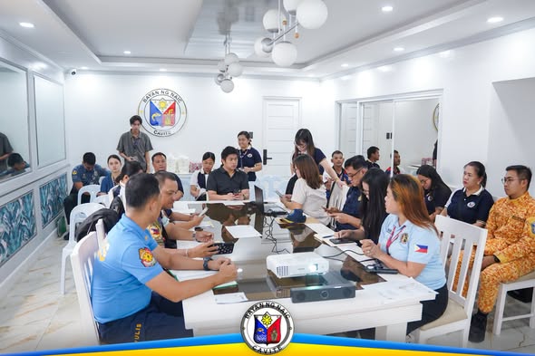 Pulong ng MPOC sa Naic, naghahanda para sa POPS Plan 2027 sa loob ng silid-pulungan