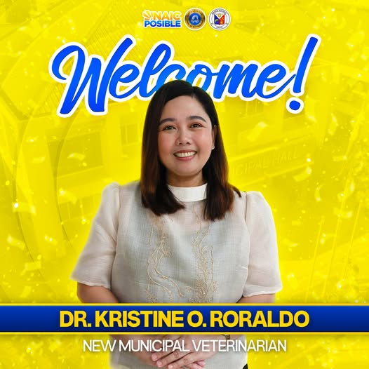 Poster: Welcome kay Dr. Kristine O. Roraldo, bagong Municipal Veterinarian ng Naic