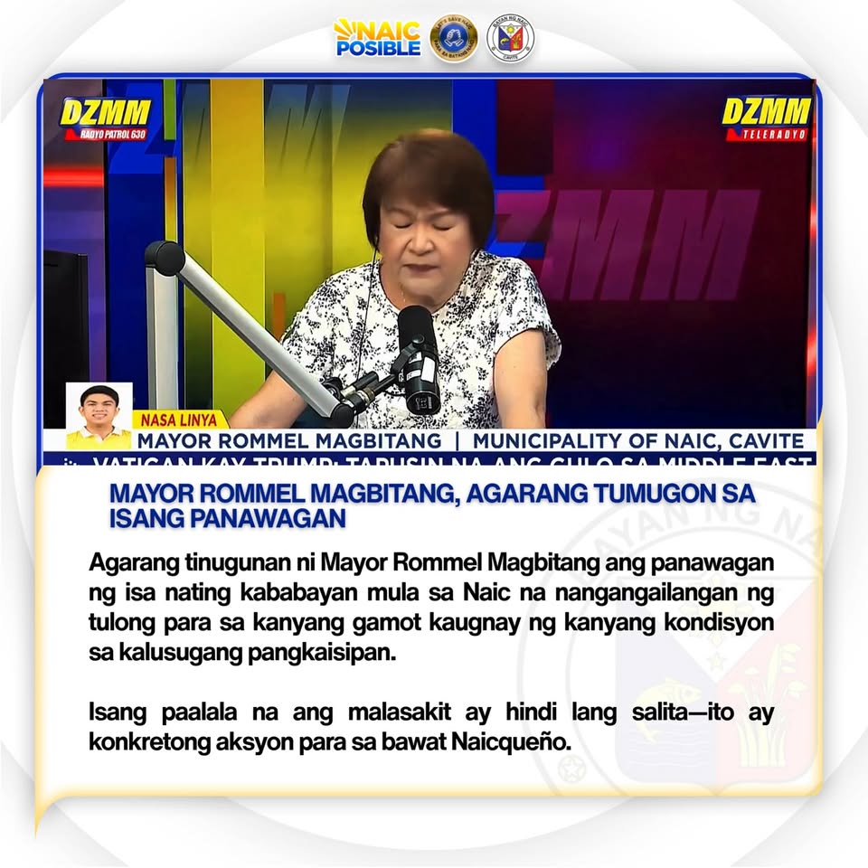 Graphic: Mayor Rommel Magbitang, agarang tumugon sa isang panawagan, Naic, Cavite, Marso 19, 2026