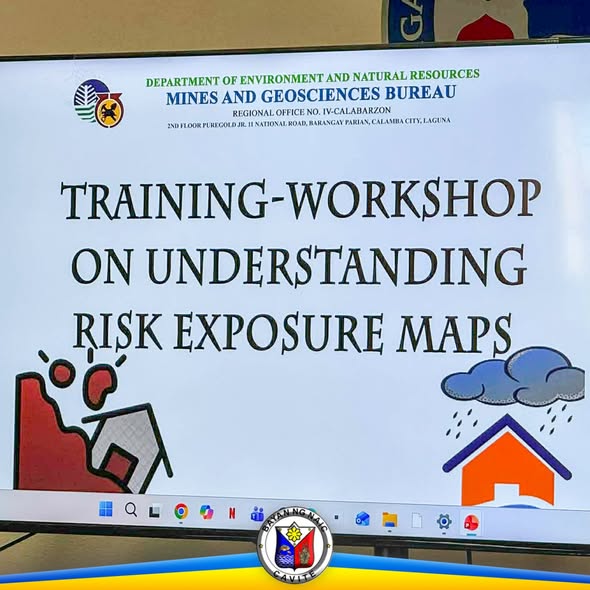 Slide: Training-Workshop on Understanding Risk Exposure Maps, DENR-MGB Region IV-A, Naic, Cavite