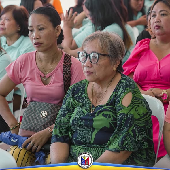 Mga dumalo na nakaupo at nakikinig sa pormal na pagpirma ng SLP Project Proposal sa Naic