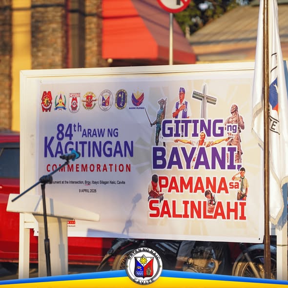 Poster: 84th Araw ng Kagitingan Commemoration, Brgy. Ibayo Silagan Naic, Cavite, 9 April 2026