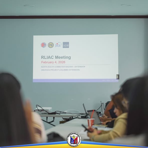 Pulong ng RLIAC sa silid-pulungan, ipinapakita ang slide na may petsang Pebrero 4, 2026 at mga dumalo