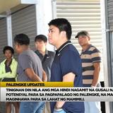 Screenshot: Palengke Updates sa Naic, mga tao sa tapat ng saradong tindahan at caption tungkol sa gusaling hindi nagamit