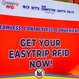 Poster: Get your Easytrip RFID now! Easytrip RFID Caravan sa Triple 8, Brgy. Sabang, Naic
