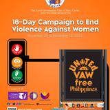 Poster: 18-Day Campaign to End VAW, Nobyembre 25 hanggang Disyembre 12, 2025, Bayan ng Naic, Cavite
