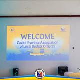 Slide ng pagtanggap: Welcome sa Cavite Province Association of Local Budget Officers, Disyembre 11, 2025, Naic, Cavite