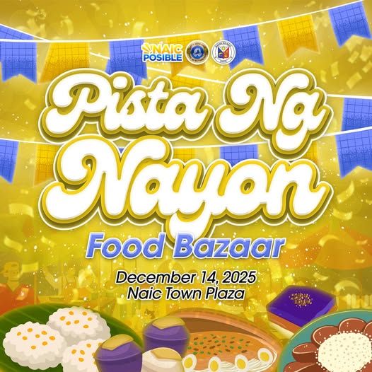Poster: Pista Na Nayon Food Bazaar, Disyembre 14, 2025, Naic Town Plaza