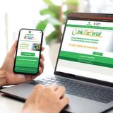 Poster: Pay via the internet, Link.Biz Portal ng Landbank, may logo ng Bayan ng Naic