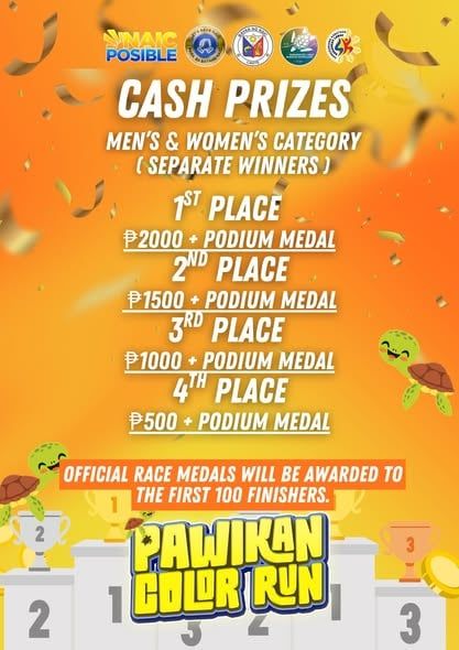 Takbo Para sa Pawikan: May Cash Prizes at Medals