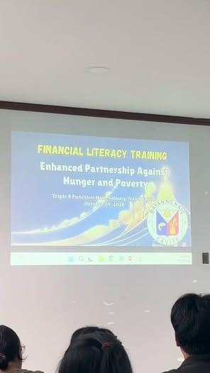 Larawan ng Financial Literacy Training sa Triple 8 Building, Barangay Sabang, Naic, Cavite