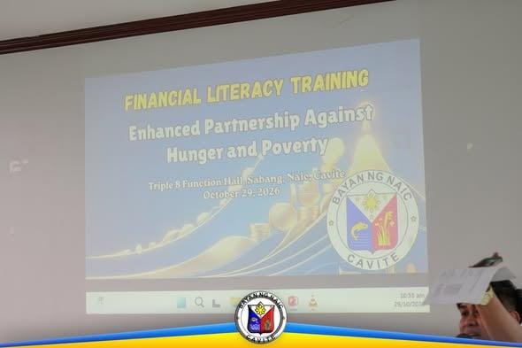 Larawan ng financial literacy training sa Naic, Cavite, Oktubre 29, 2026