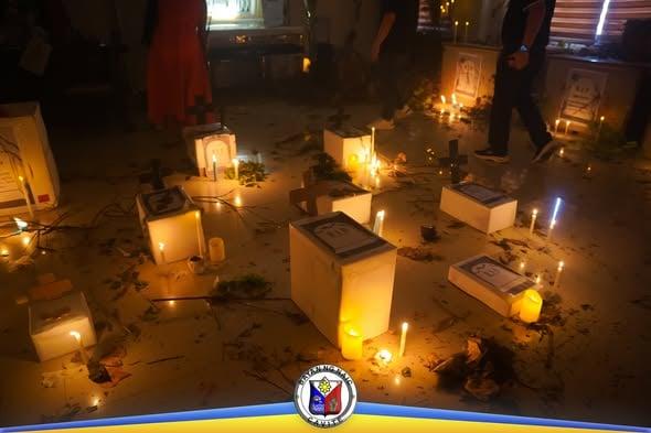 Mga nakakatakot na dekorasyon ng departamento sa Naic Municipal Hall para sa Trick or Treat 2026